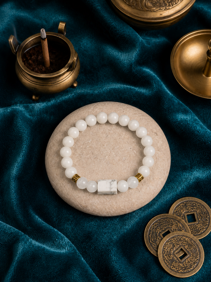 White Howlite Bracelet