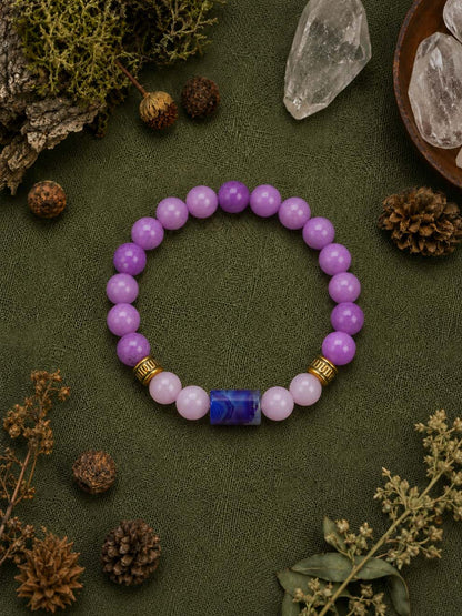 Purple Agate Clarity Bracelet