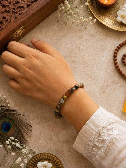 Multi Tiger Eye Strength Bracelet