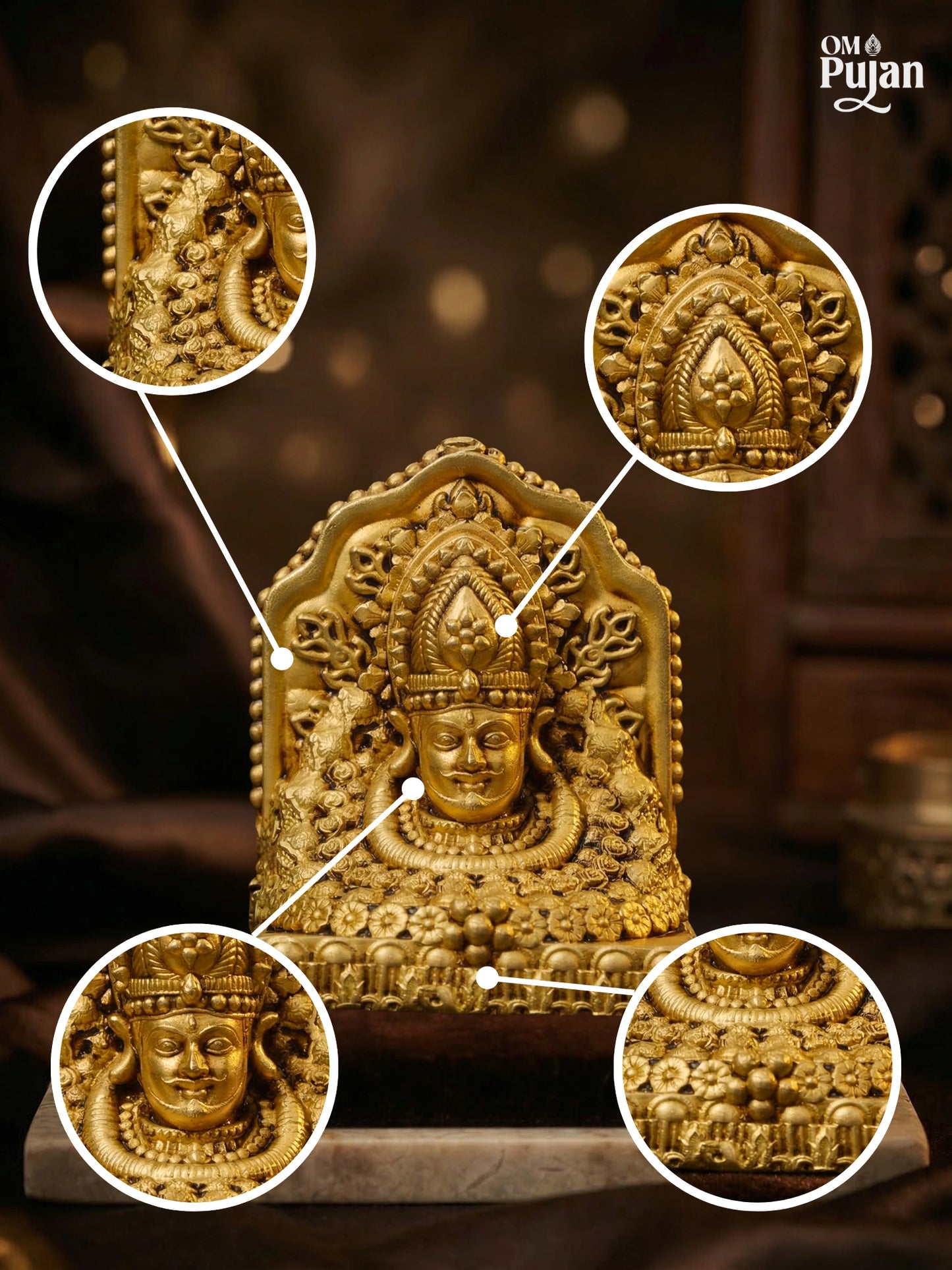 Khatu Shyam Ji Brass Idol – Signature Edition