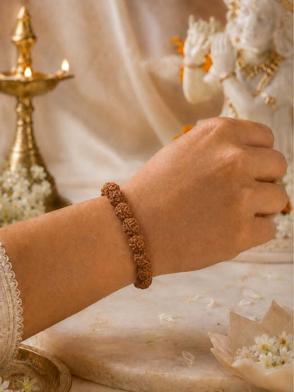 4 Mukhi Rudraksha Brahma Bracelet