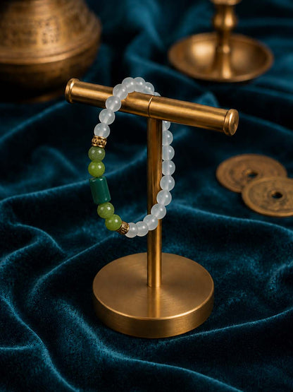 Green Aventurine & Cat’s Eye Prosperity Bracelet