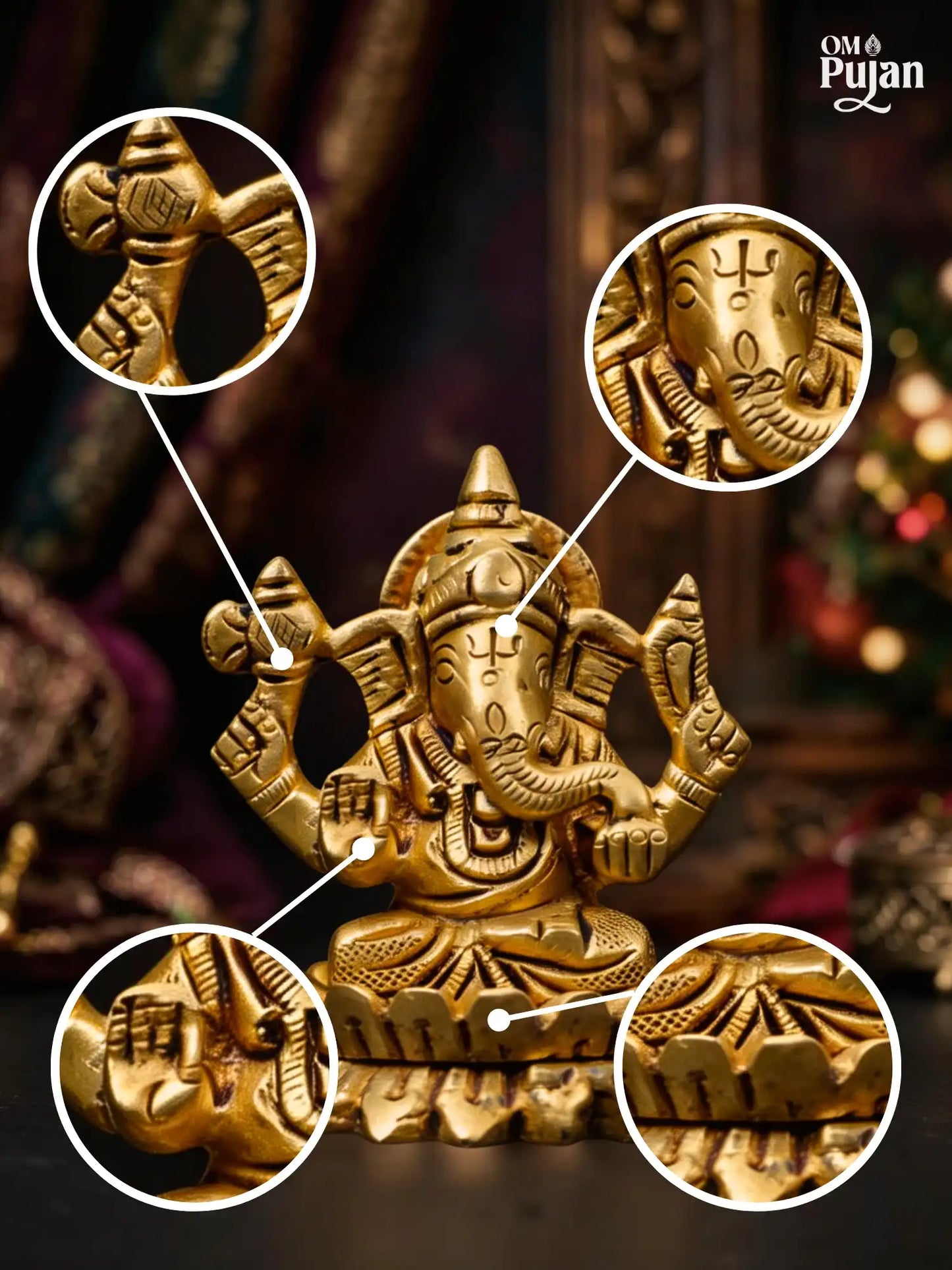 Shree Ganesh Ji Brass Idol – Classic Edition