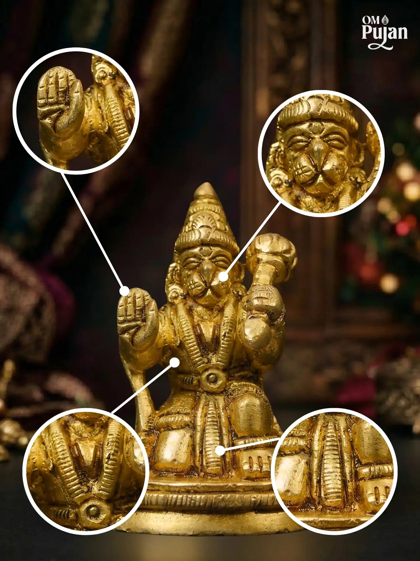 Shree Hanuman Ji Brass Idol - Classic Edition