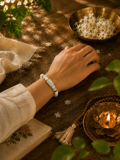 White Howlite Bracelet