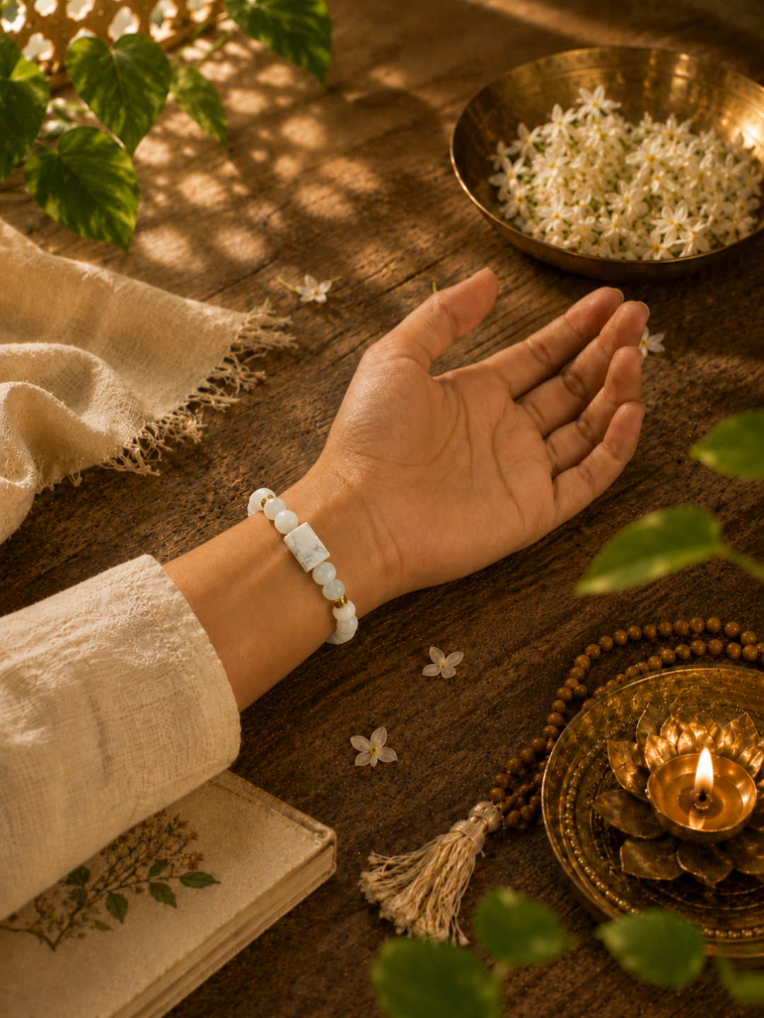 White Howlite Bracelet
