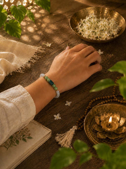 Green Aventurine & Cat’s Eye Prosperity Bracelet