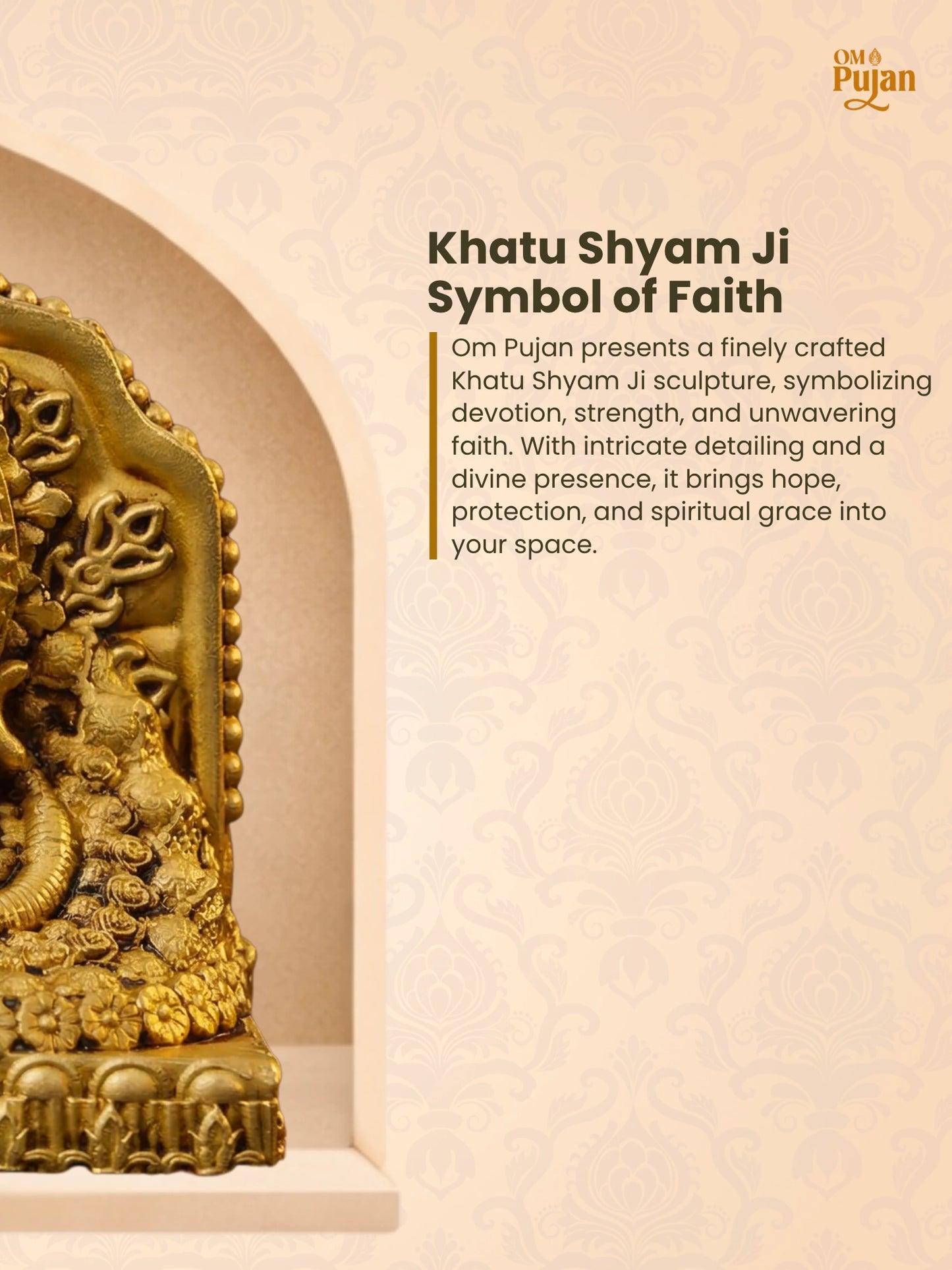 Khatu Shyam Ji Brass Idol – Signature Edition