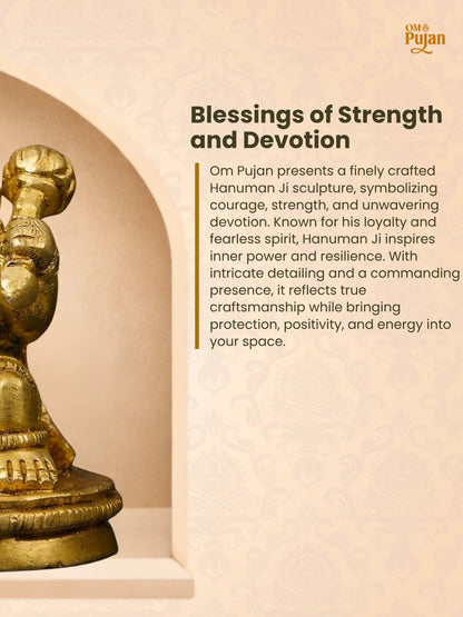 Shree Hanuman Ji Brass Idol - Classic Edition