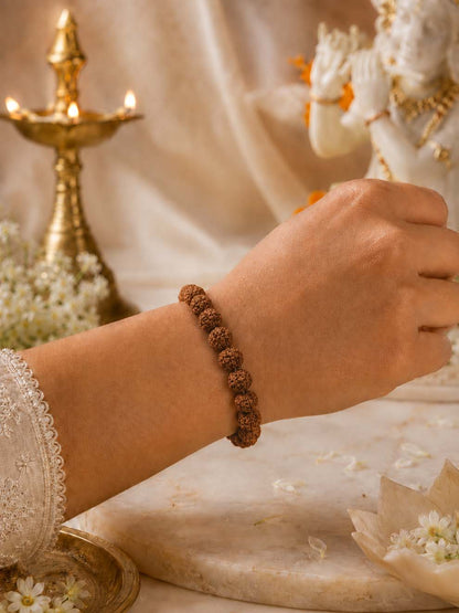 6 Mukhi Rudraksha Kartikeya Bracelet