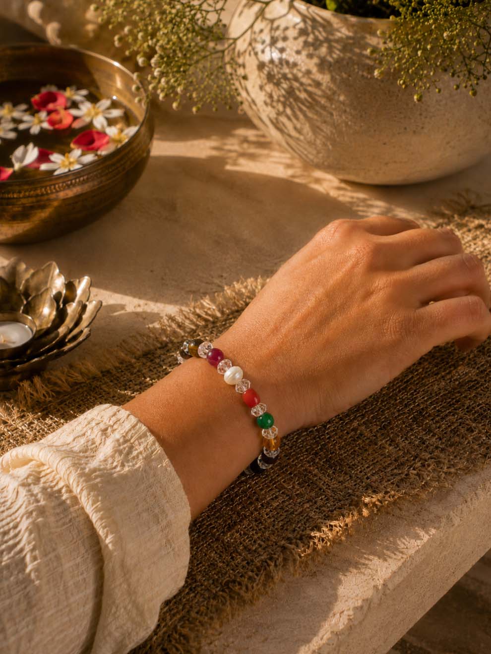 Navratna Crystal Harmony Bracelet
