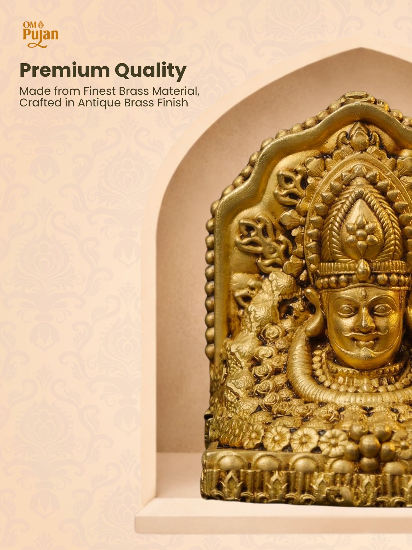 Khatu Shyam Ji Brass Idol – Signature Edition