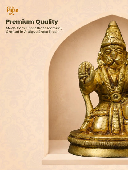 Shree Hanuman Ji Brass Idol - Classic Edition