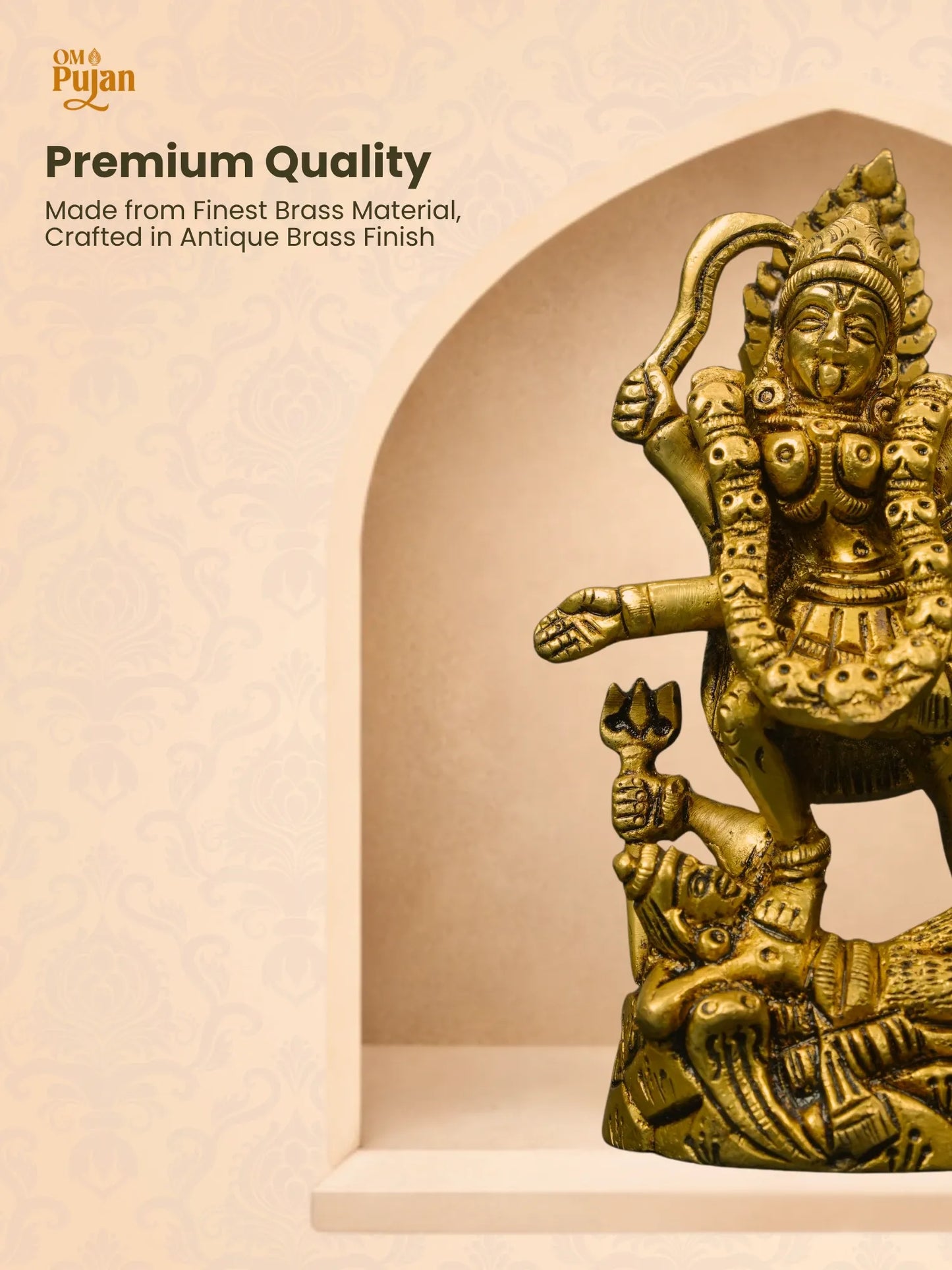 Kali Mata Brass Idol - Classic edition
