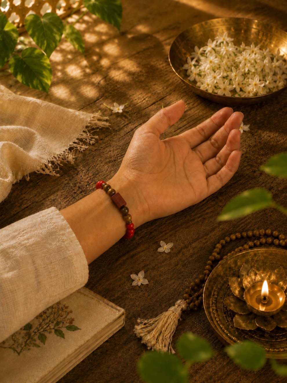 Red Jasper & Tiger Eye Courage Bracelet