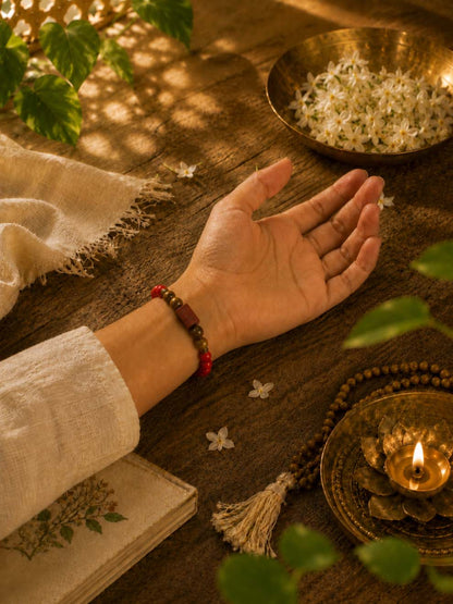 Red Jasper & Tiger Eye Courage Bracelet