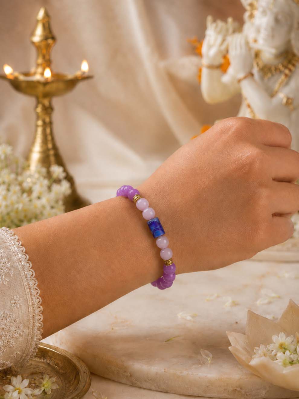 Purple Agate Clarity Bracelet