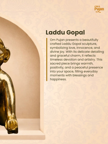 Brass Laddu Gopal Murti
