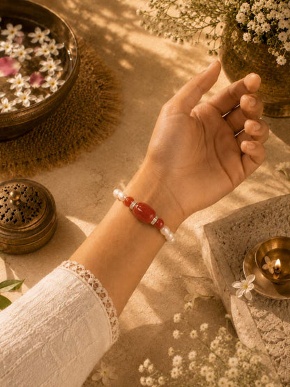 Scarlet Grace Pearl Bracelet