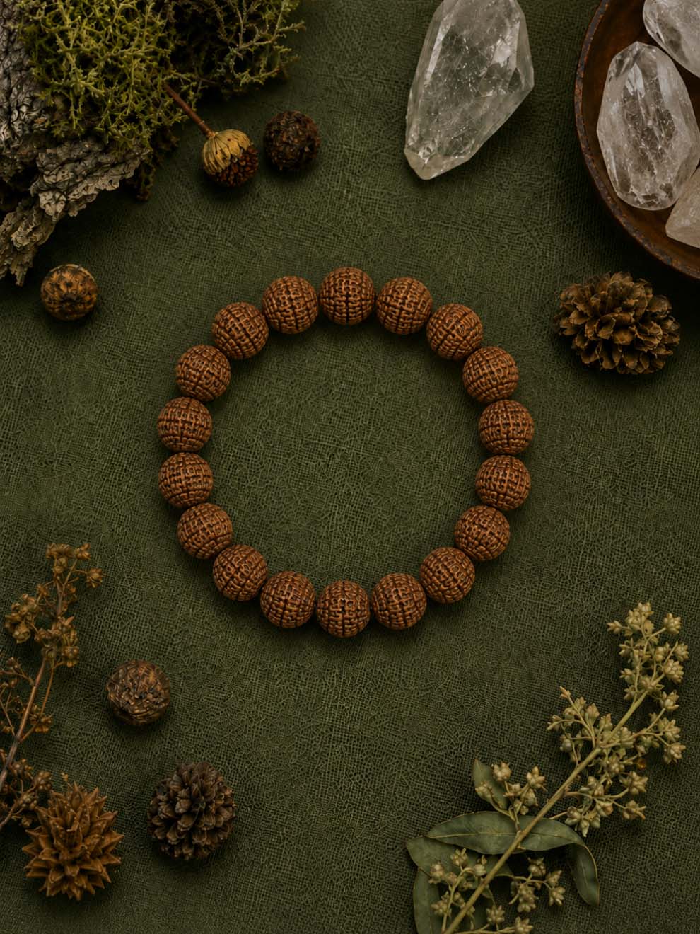 8 Mukhi Rudraksha Ganesha Bracelet