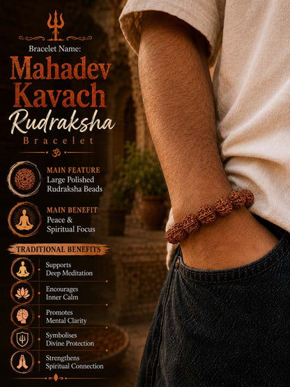 Mahadev Kavach Rudraksha Bracelet