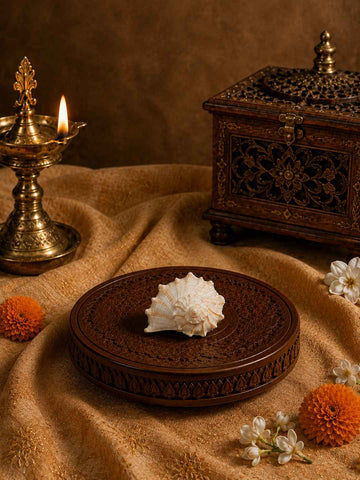 Shweta Divya Mini Pujan Shankh