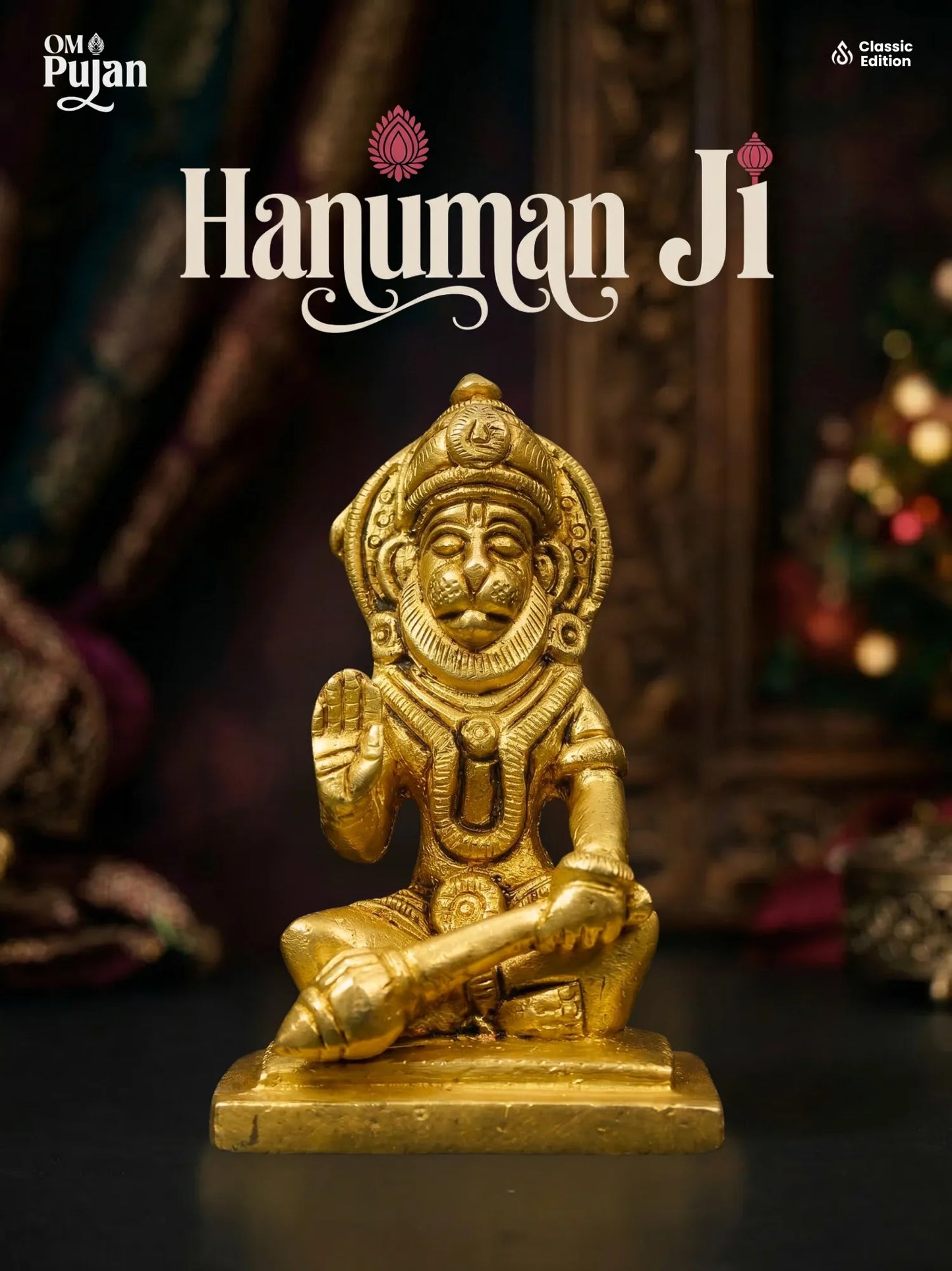 Shree Hanuman Ji Brass Idol - Classic Edition