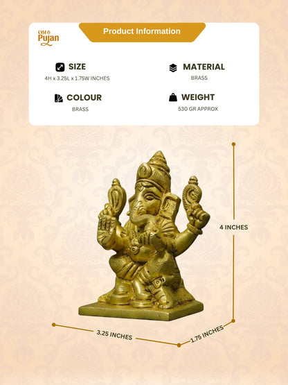Shree Ganesh Ji Brass Idol - Classic Edition