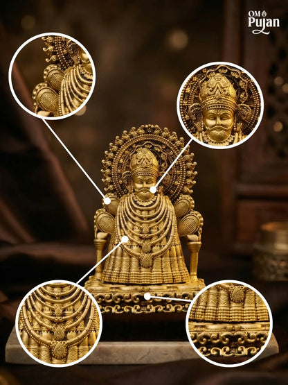 Khatu Shyam Ji Brass Idol - Signature Edition
