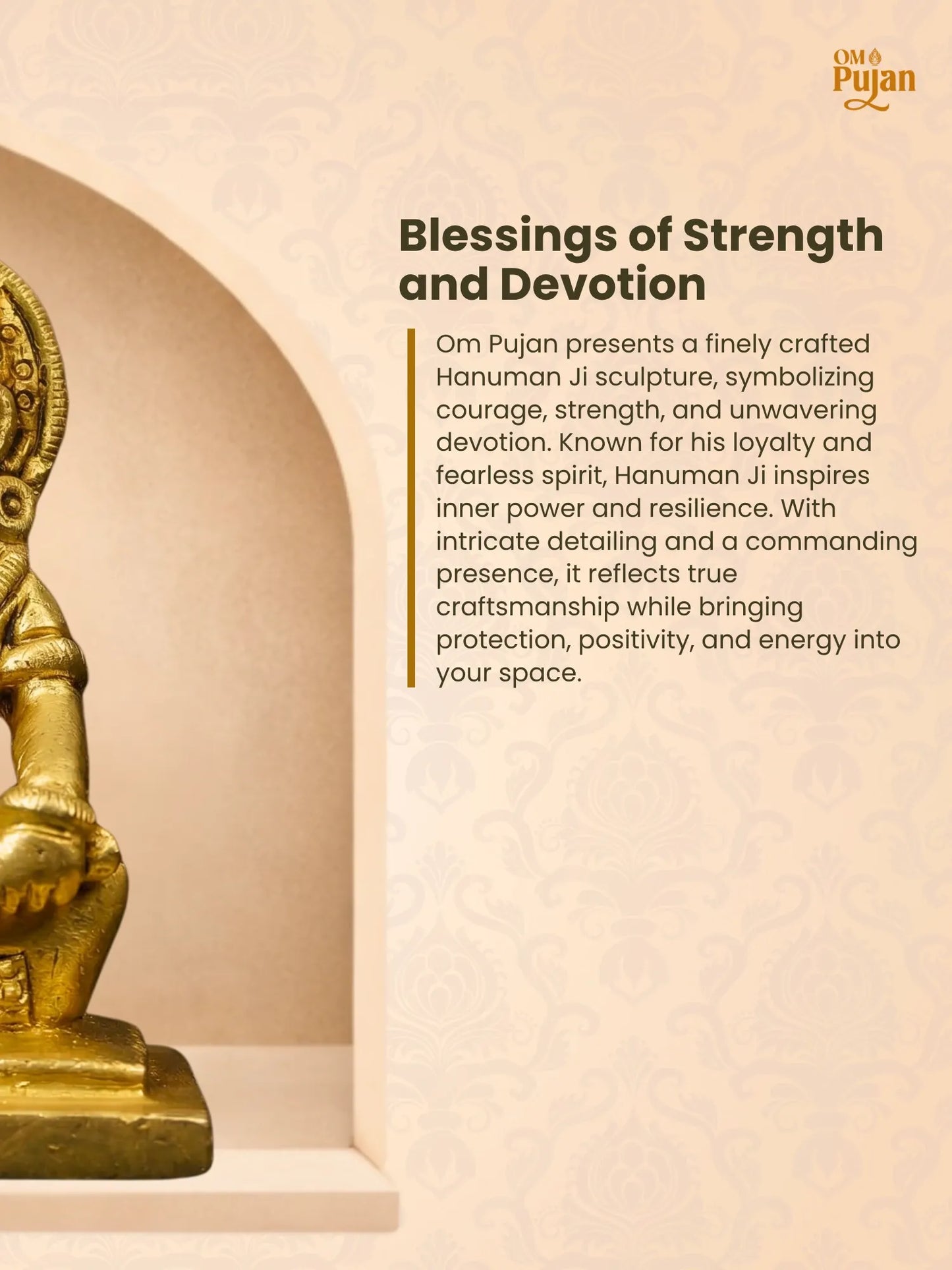 Shree Hanuman Ji Brass Idol - Classic Edition