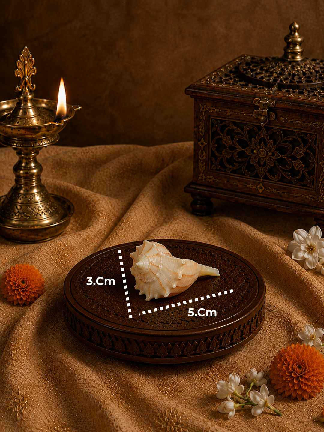 Shweta Divya Mini Pujan Shankh