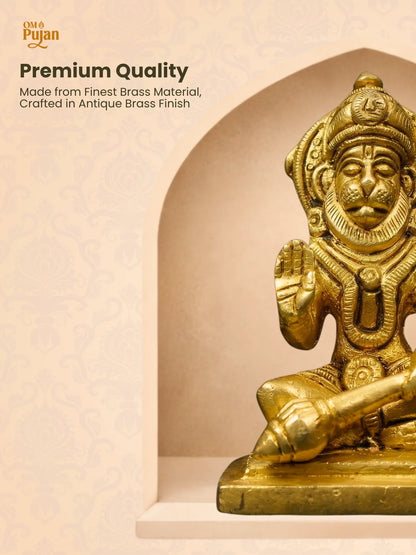 Shree Hanuman Ji Brass Idol - Classic Edition