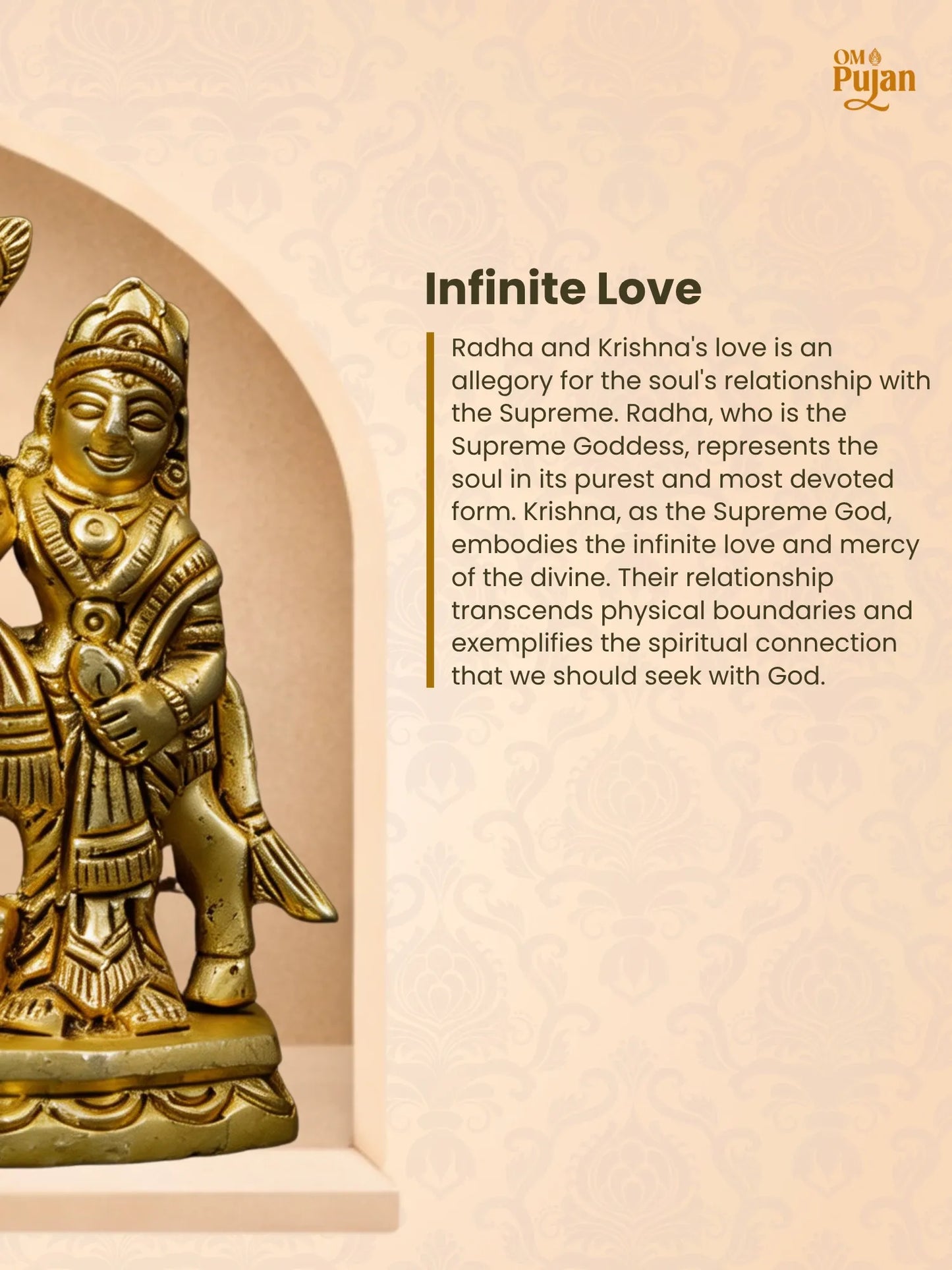 Radha Krishna Brass Idol – Classic Edition